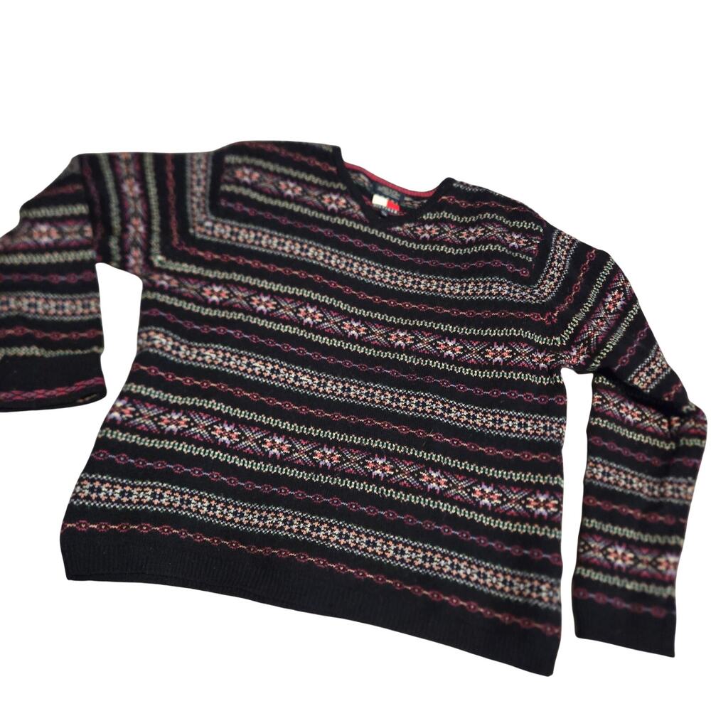 vintage Tommy Hilfiger Fair Isle knit sweater women's xl